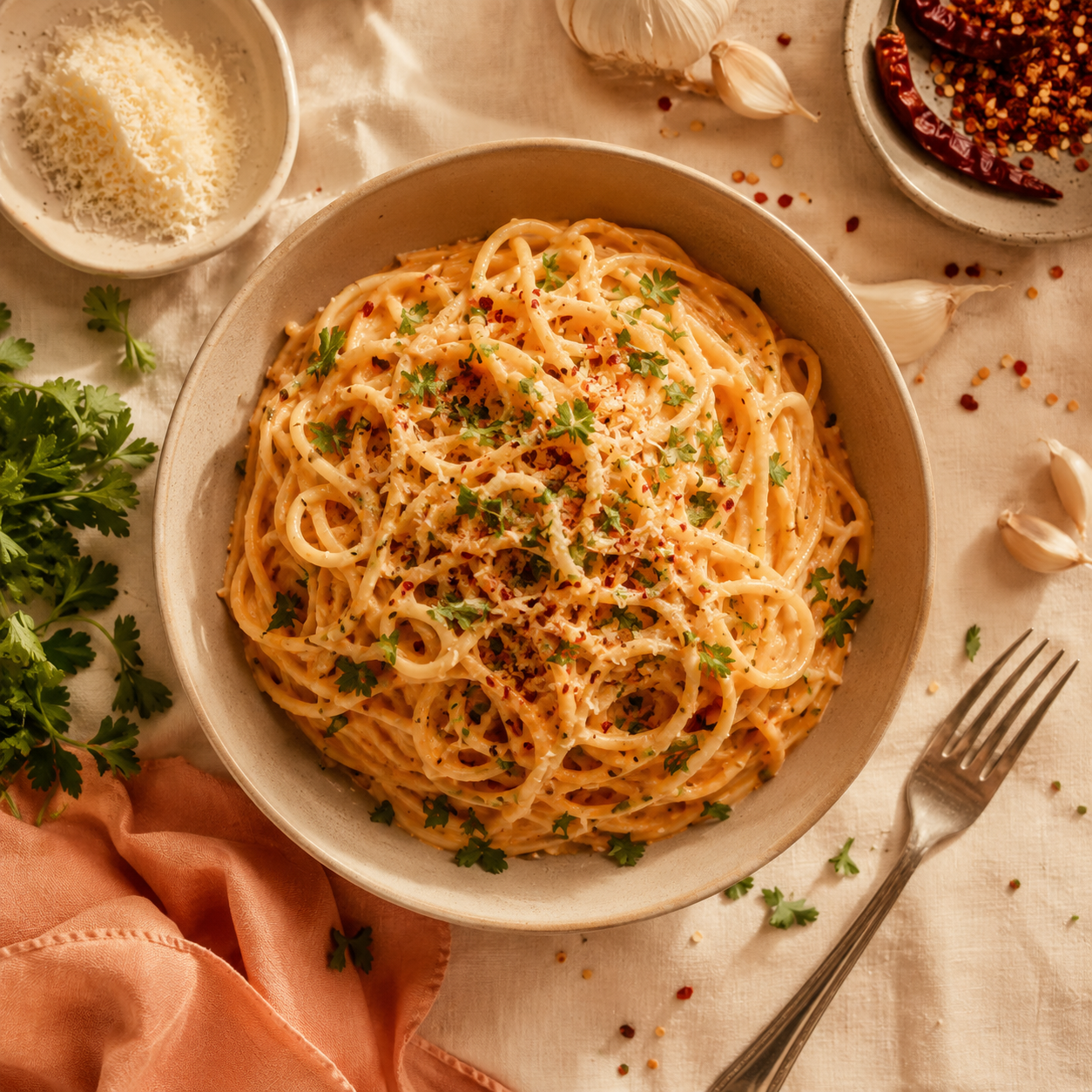 Spicy Garlic Pasta